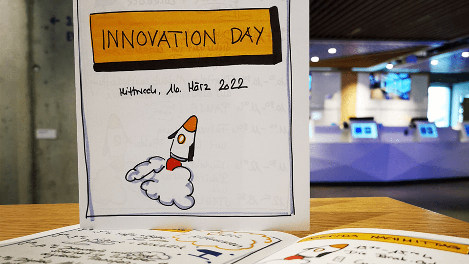 Willkommenskarte zum Innovation Day 2022